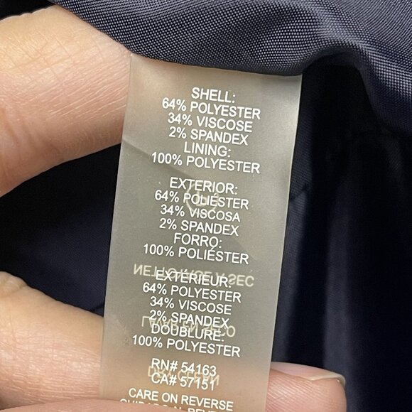 Tommy Hilfiger Womens Checkered Plaid Blazer Size 6 Preppy Style - Picture 3 of 6